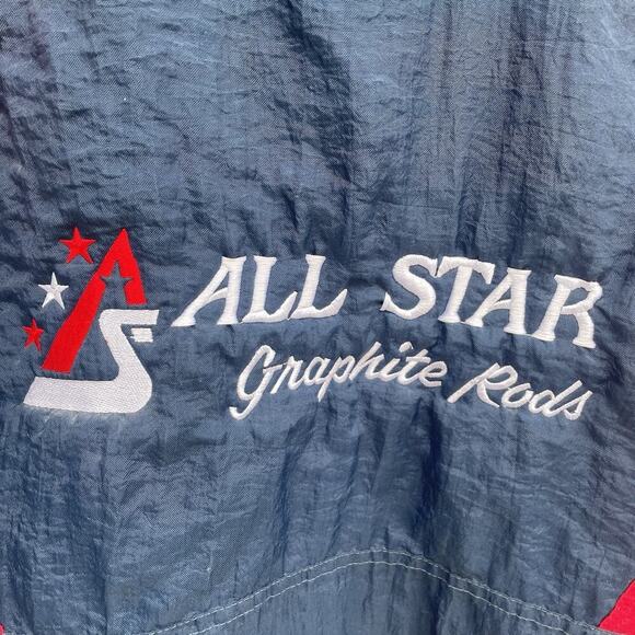 Vintage All Star Graphite Rods Jacket SM 90s Fishing Jacket Swingster Reels - Picture 7 of 9